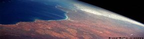 Australian beach from space